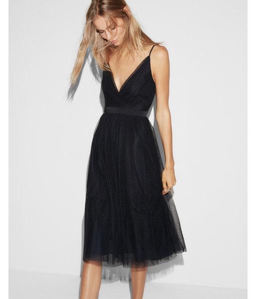 Express Womens Point D'esprit Fit And Flare