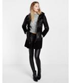 Express Womens Black Shearling Toggle Coat