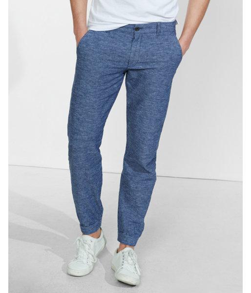 Express Mens Jogger Striped Cotton Pant