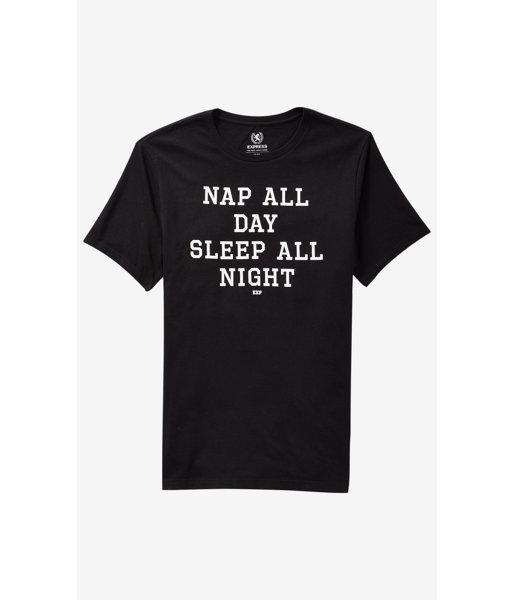 Express Men's Tees Nap All Day Graphic T-shirt