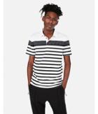 Express Mens Signature Moisture-wicking Striped Stretch Jersey Polo