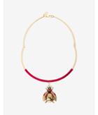 Express Stone Beetle Pendant Collar Necklace