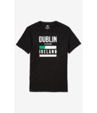 Express Men's Tees Black Dublin Graphic T-shirt