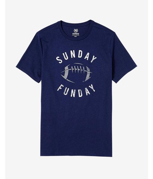Express Mens Sunday Funday Graphic T-shirt