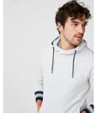 Express Mens Tipped Crossover Hoodie
