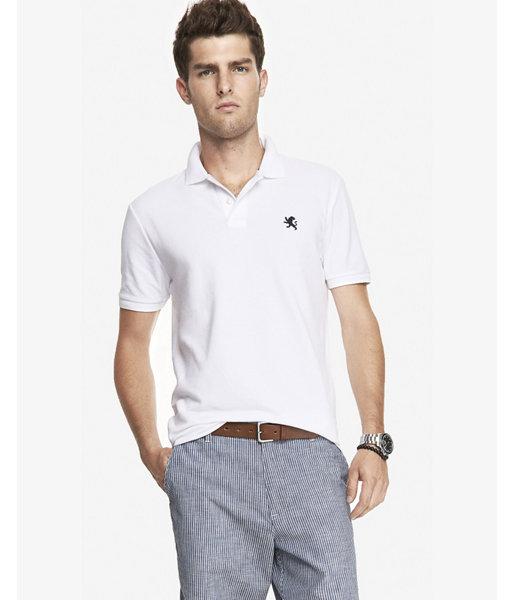 Express Mens Tall Modern Fit Small Lion Pique Polo