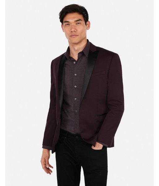 Express Mens Slim Cotton Performance Tuxedo Jacket