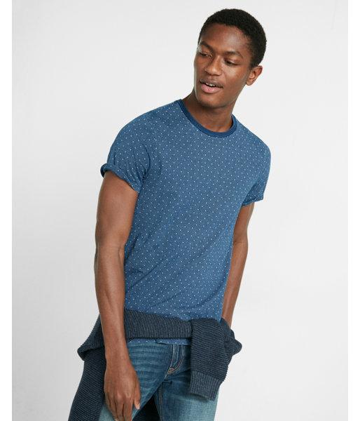 Express Mens Dot Print Crew Neck Tee