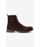Express Men's Shoes Brown Suede Lace And Zip-up Boot