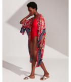 Express Womens Red Paisley Cover-up