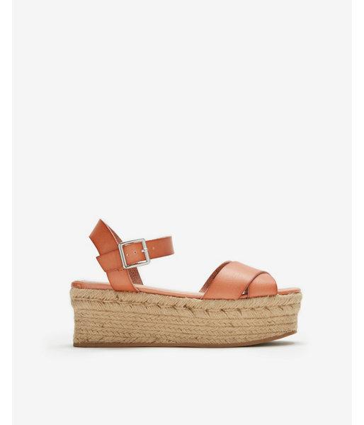 Express Womens Crisscross Strap Platform