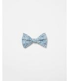 Express Mens Blue Floral Cotton Bow Tie