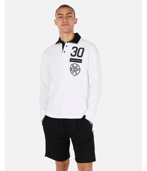 Express Mens Heavyweight Brand That Unites Graphic Polo