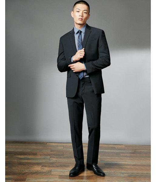 Express Modern Producer Black Performance Stretch Wool Blend