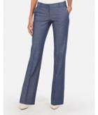 Express Womens Low Rise Flare Editor Pant