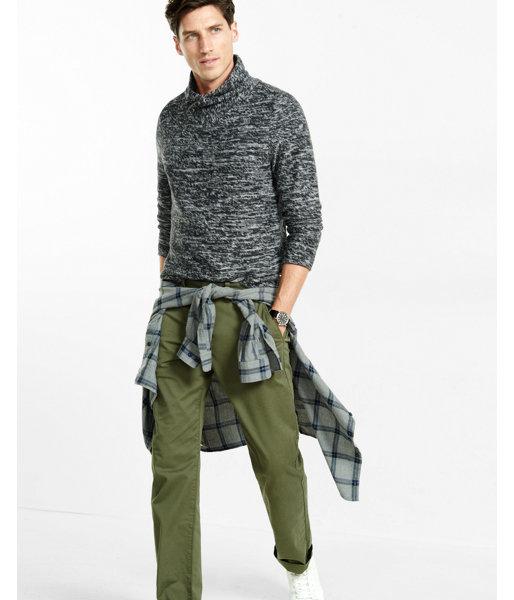 Express Mens Crossover Shawl Collar