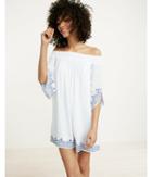 Express Off The Shoulder Embroidered Dress