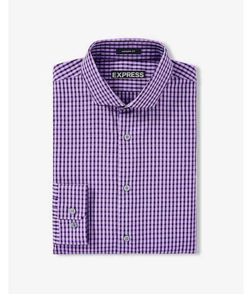 Express Mens Modern Fit Small Check Dress