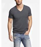 Express Mens Stretch Cotton Deep V-neck Tee