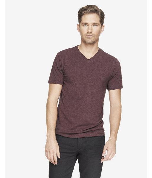 Express Tall Stretch Cotton V-neck Tee