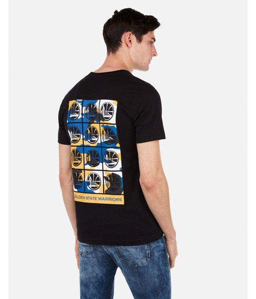 Express Mens Golden State Warriors Nba Camo Graphic Tee