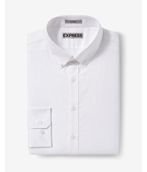 Express Mens Fitted Solid Performance Dress