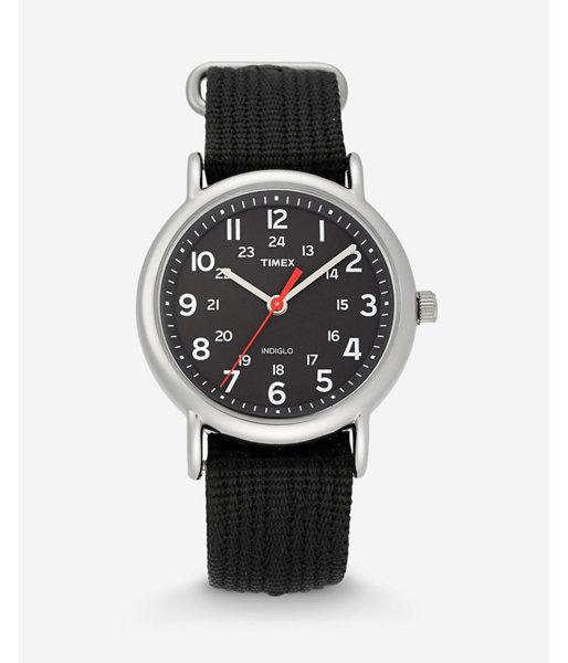 Express Timex Weekender Black And