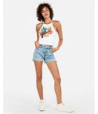 Express Womens Tropical Toucan Cropped Graphic Tank
