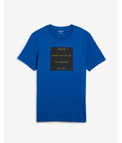 Express Mens Express Brand That Unites Block Graphic Tee