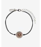 Express Womens Rose Gold A Initial Etched Disc Bracelet