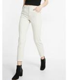 Express Womens High Waisted Five Pocket Straight Cropped Pant