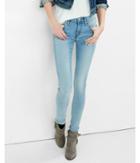 Express Womens Supersoft Faded Mid Rise Jean