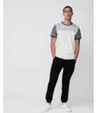 Express Mens Marled Jersey Stretch Crew Neck Tee