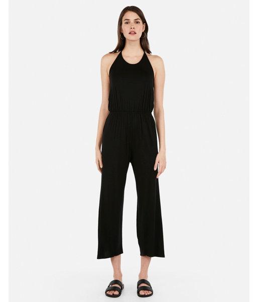 Express Womens Halter Neck Culotte Jumpsuit
