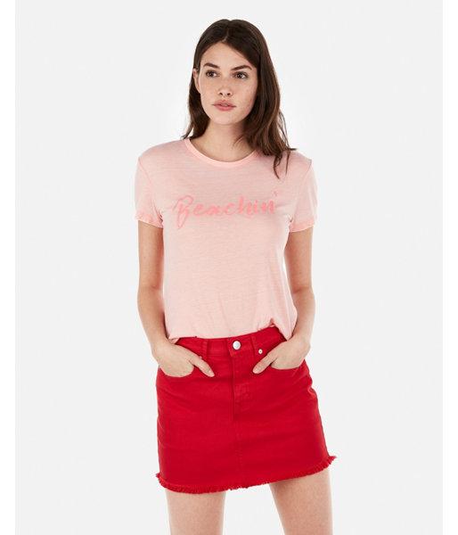 Express Womens Express One Eleven Beachin' Easy Tee