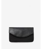 Express Womens Matte Snakeskin Textured Fold-over Clutch