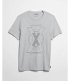 Express Mens Reflective Layered X Graphic Tee