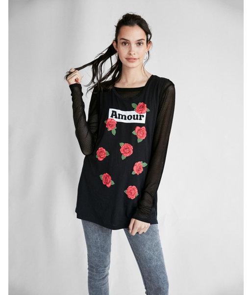 Express Womens Express One Eleven Amour Rose Tank