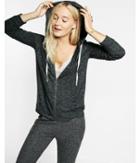 Express Womens Express One Eleven Brushed Zip Front Hoodie