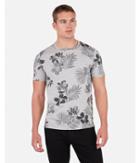 Express Mens Floral Short Sleeve Crew Neck T-shirt