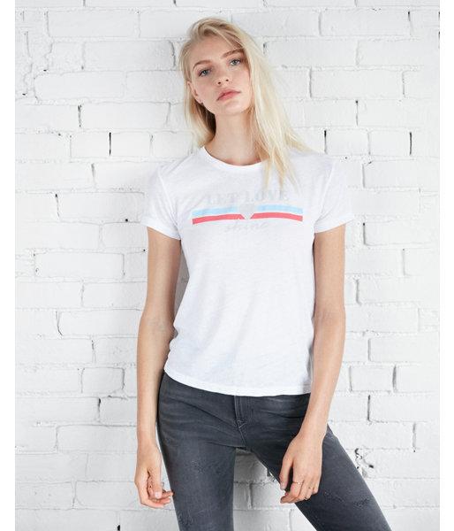 Express Womens Let Love Shine Graphic Tee