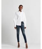 Express Womens Mid Rise Faux Jewel Stretch Denim Ankle