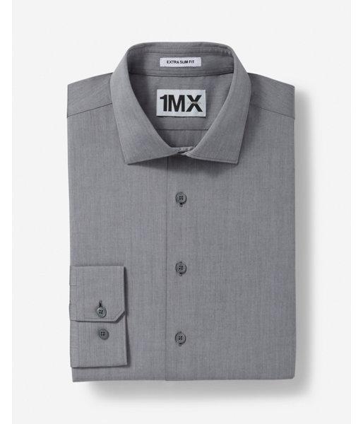 Express Mens Slim Fit Spread Collar 1mx Dress