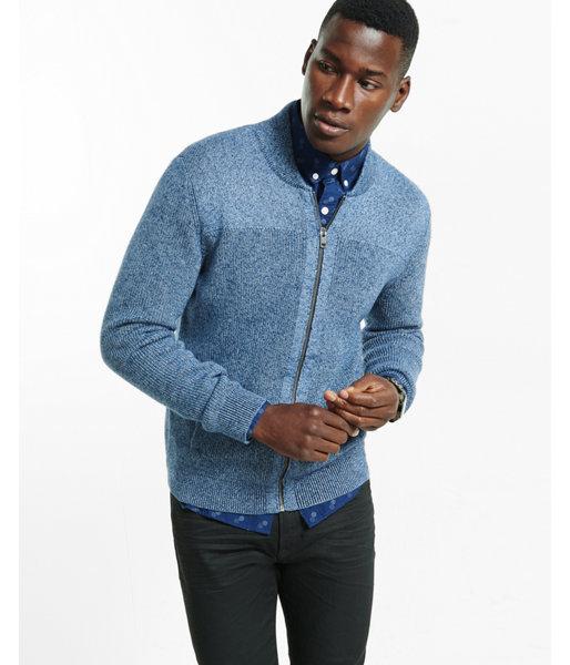 Express Baseball Full Zip Cardigan