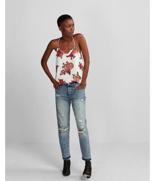 Express Womens Floral Cut-out Cami