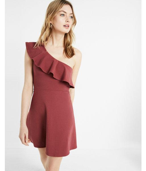 Express Ruffled One Shoulder