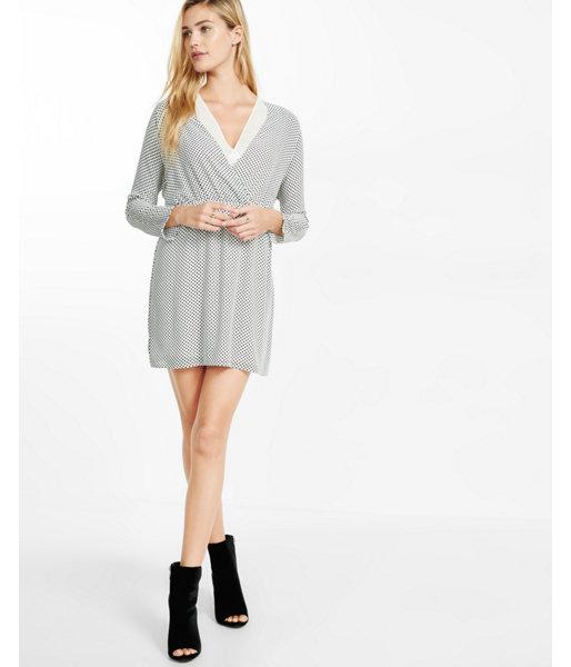 Express Womens Dot Dolman Sleeve