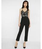Express Womens Piped Lace Cami Jumpsuit
