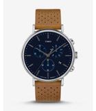 Express Mens Timex Fairfield Leather Strap Chronograph Watch