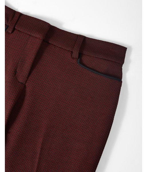 Express Mid Rise Slim Fit Jacquard Columnist Pant
